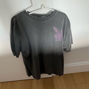 PLAYBOY Purple Gray Shirt